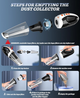 Портативный беспроводной пылесос 5-в-1, ручной mini vacuum для дома, авто и животных, высокой мощности с LED подсветкой - изображение 4