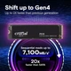 Твердотільний накопичувач SSD 1Tb, Crucial P310, PCI-E 4.0 x4, M.2, Bulk (CT1000P310SSD8-T) - зображення 3