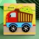Деревянный пазл для детей Грузовик Truck 15×15 см развивающая игрушка детский пазл транспорт сортер машинка для малышей - изображение 2
