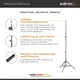 Штатив Walimex Pro Air 200 2 м Чорний Б/В - зображення 2