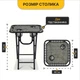 Комплект 2 розкладних крісла-шезлонга до 120 кг + столик LEOBRO Zero Gravity Plaid Комплект шезлонгів з м'яким підголів'ям, сталевою рамою та столиком з підстаканниками для кемпінгу та відпочинку на природі чи дачі Сірий - зображення 5