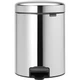 Бак для мусора с педалью Brabantia NewIcon Pedal Bin 5 л полированная сталь 112621 (00800598) - изображение 1
