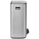 Бак для мусора с педалью Brabantia Bo Pedal Bin 2 х 30 л серебристый 211461 (00800913) - изображение 3