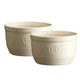 Набор порционных форм для запекания керамический Emile Henry Ovenware х 2 шт 10.5 см бежевый 024010 (08700406) - изображение 5
