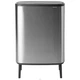 Відро для сміття Brabantia Bo Touch Bin Hi двосекційне 2х30 л матовий сталевий 130649 (00800817) - зображення 1
