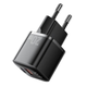 Сетевое зарядное устройство Essager 20W / 1xUSB-C / 1x-USB-A / Black / Быстрая зарядка / Адаптер питания - изображение 2