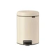 Бак для мусора с педалью Brabantia NewIcon Pedal Bin 5 л светло-бежевый 149900 (00801143) - изображение 1