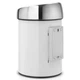 Бак для мусора Brabantia Touch Bin 3 л белый 364488 (00800447) - изображение 3