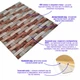Декоративная 3D панель самоклейка Sticker Wall на стену, для кухни, ванной под кирпич Коричневый Песчаник 700х770х4мм - изображение 2