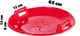 Ślizg Kadax Trin okrągły 65 cm K6406 Czerwony (5903699455500) - obraz 6