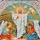 Икона «Воскресение Христовое» на стекле в белой раме 32х28 см - изображение 2