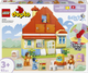 Zestaw klocków LEGO Duplo Dom rodzinny Blue z grą pamięciową 83 elementy (10459) - obraz 1