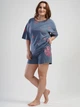 Батальний костюм шорти футболка Vienetta 3XL джинс - зображення 1