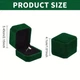 Бархатная коробка для кольца (Green) - изображение 3
