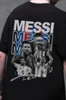 Чоловіча Оверсайз Футболка Without З Принтом Messi L/XL Black - изображение 2