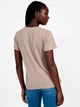 Футболка хлопковая женская Guess Halie Crewneck Rhinestone QBBI47KAK90 L Бежевая (7620837164824) - изображение 2