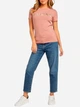 Футболка хлопковая женская Guess Pepper Metallic Logo 285778487 M Коричневая (7626741011384) - изображение 3