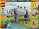 Zestaw klocków LEGO Creator Dzikie zwierzęta: dumny nosorożec z ptakami 780 elementów (31171) - obraz 1