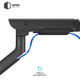 Настенное крепление для телевизора Qube 17"-57" Black (5727GB.USB) - изображение 6