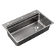 Мийка з нержавіючої сталі Mixxus MS6846-Set-01 Micro Decor Graphite (3.0/0.8) комплект (колір графіт) (MI8388) - изображение 1
