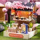 Конструктор 3D Румбокс Sakura Noodles Shop (Магазин локшини) з LED-підсвіткою та пилозахисним ковпаком - изображение 9