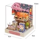 Конструктор 3D Румбокс Sakura Noodles Shop (Магазин локшини) з LED-підсвіткою та пилозахисним ковпаком - изображение 10