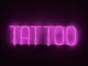 Неоновая вывеска Tattoo 530x150 Розовый - изображение 1