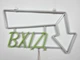 Неоновая вывеска Вход стрелка вниз R 600x350 Комбинированный - изображение 4