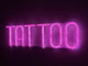 Неоновая вывеска Tattoo 530x150 Розовый - изображение 2