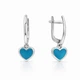 Серьги серебряные Сердце с эмалью Silver Style (217838.00 sku:2300103815500) - изображение 1