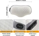 Масажна подушка Pillow 5561 ортопедична для шиї з підігрівом та вібрацією ергономічна з USB живленням та ефектом пам'яті для релаксації м'язів шийного відділу хребта під час тривалих подорожей в офісі та вдома сіра - зображення 4
