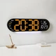 Часы Deepfox DS-5509 LED цифровые электронные настенные/настольные Будильник Дата Температура 43х12см оранжевый - изображение 15