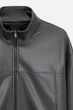 Бомбер із преміальної еко-шкіри Розмір XL-XXL (50-52) Сірий - зображення 10