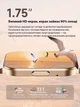 Ультра тонкий жіночий смарт годинник Lemfo KM86 Black + силіконовий ремінець з можливістю здійснювати дзвінки - зображення 15