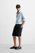 Шорти Zara бавовняно-лляні чорний 6861/357/800 M - изображение 4