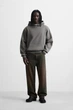 Худі базове Zara сірий 0761/370/807 XL - зображення 1