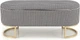 Пуф лавка Halmar HARMONY з функцією ящика 105x42 см Чорний/Білий/Золотий (5905248125575) - зображення 2