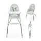 Стільчик для годування Dinnly Kinderkraft KHDINN00LGR0000 Grey - зображення 8
