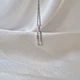 Серебряная подвеска Булавка в Белых камнях серебро 925 пробы Родированное 3177р 1.40г - изображение 2