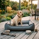 Уличная лежанка для больших собак BOSYAK Outdoor Waterproof 110x85 Серая (20-35 кг) - изображение 2