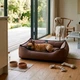 Водонепроницаемый лежак для собак EGO Bosyak L 90х80 Коричневый (Ортопедическая лежанка для собак 12-20 кг) - изображение 3