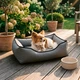 Уличная лежанка для маленьких собак BOSYAK Outdoor Waterproof 65x50 Серая (4-6 кг) - изображение 1