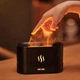 Увлажнитель воздуха аромадифузор с подсветкой эффектом пламени камин Flame Aroma Diffuser 2844 черный - изображение 1