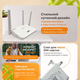Маршрутизатор 4G/5G, Wi-Fi роутер CP107 со слотом для SIM-карты, до 300 Мбит/с, Белый - изображение 6