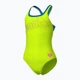 Купальник слитный для девочек Arena Logo Swimsuit Swim Pro (UPF 50+) 128 см Салатово-голубой (010287-880-128) - изображение 1