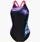 Купальник жіночий суцільний Arena Dreamhline Swimsuit V Back (UV 50+) 38 Чорно-рожевий (008328-500-38) - зображення 3