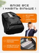 Рюкзак для детских аксессуаров мини рюкзачок тканевый 9л VMHouse для девочки и мальчика спортивный для путешествий туристический сумка для документов черный (0143-0001) - изображение 3