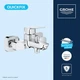 Змішувач для ванної одноважільний із коротким виливом GROHE QuickFix Dice хром метал BF101872VC - зображення 4