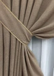 Комплект готовых штор VR-Textil Лен Мешковина № 1921ш Капучино 100х270см 2 шт (31-0016) - изображение 5