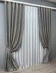 Комплект штор VR-Textil Жакард Viva Marmo № 1785ш Сірий 100х290 см 2 шт (31-0001) - изображение 3